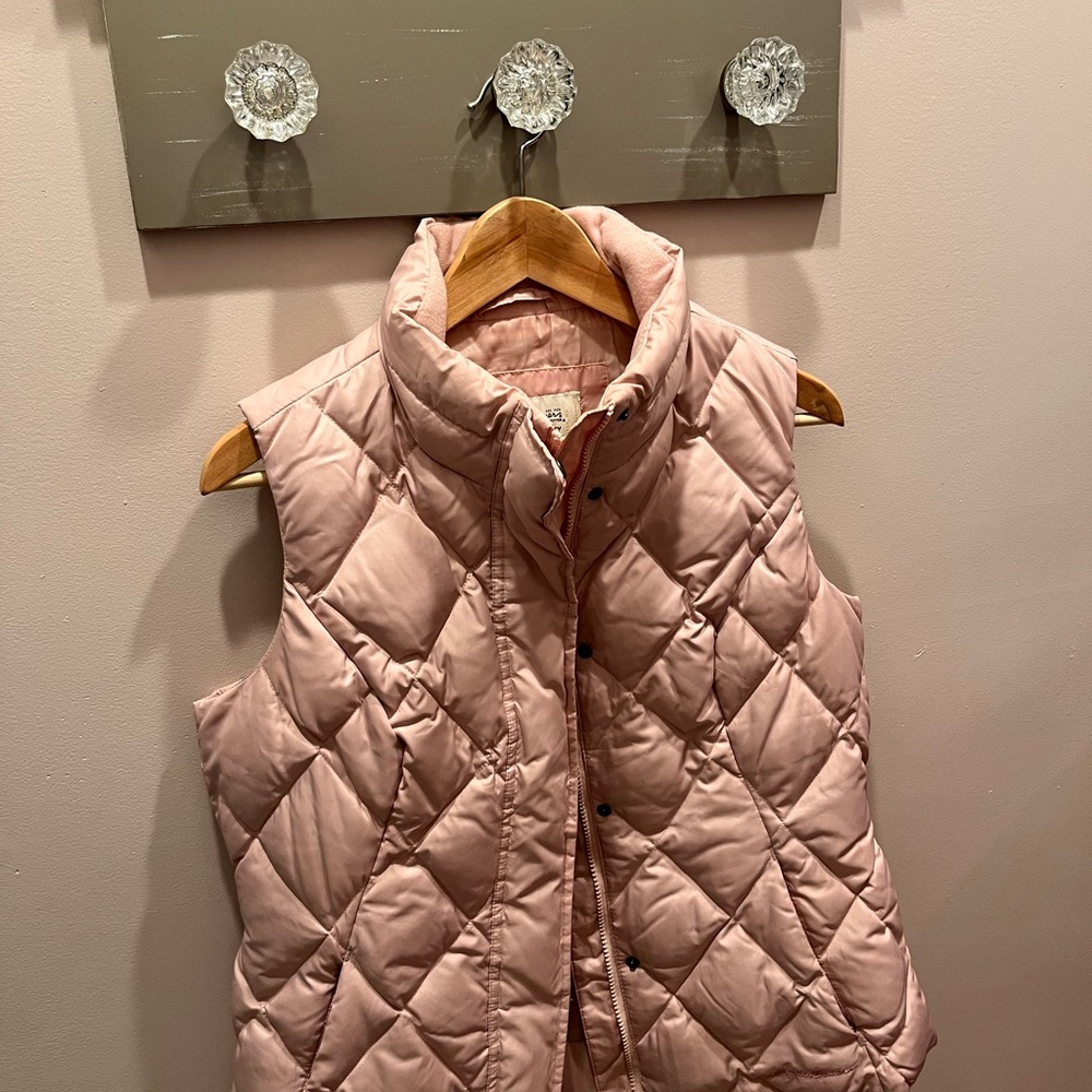 Eddie Bauer Pink Quilted Puffer Vest